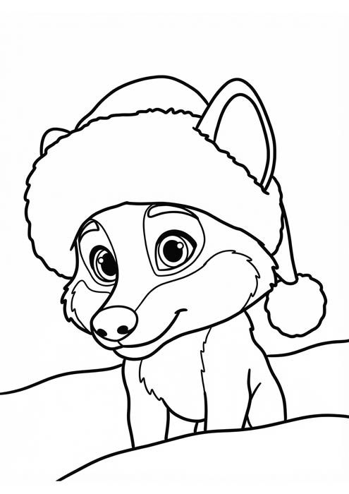 kleiner winterfuchs malvorlage