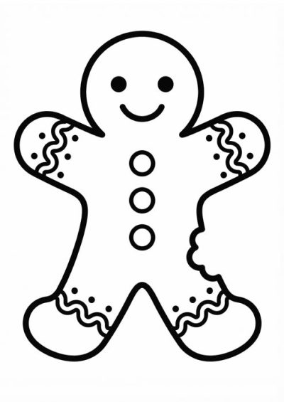 ausmalbild weihnachten plätzchen