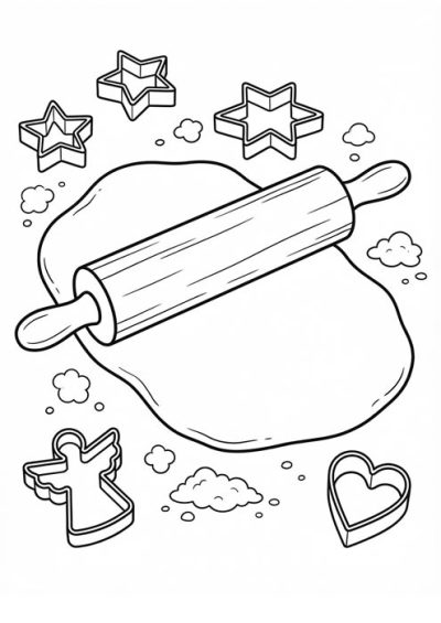 weihnachtsbäckerei mit förmchen